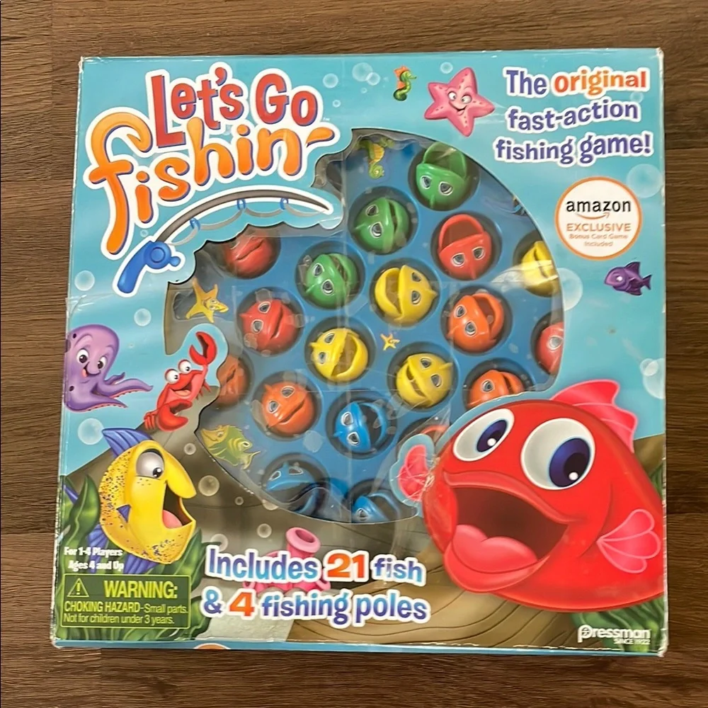 Pressman the Original fast action Fishing Game Children Ages 3 and Up